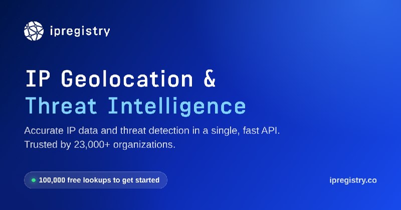 Leading IP Address Data - Geolocation & Threat Intelligence - Ipregistry