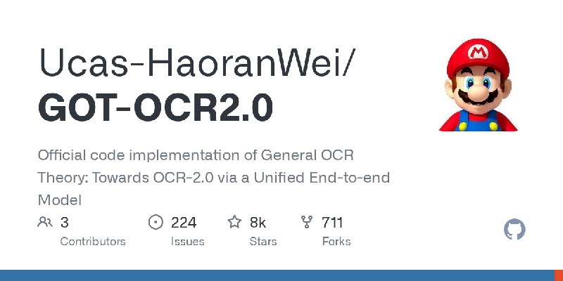 GitHub - Ucas-HaoranWei/GOT-OCR2.0: Official code implementation of General OCR Theory:  Towards OCR-2.0 via a Unified End-to-end…