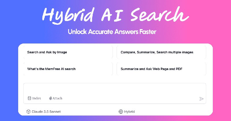 MemFree - 混合AI搜索