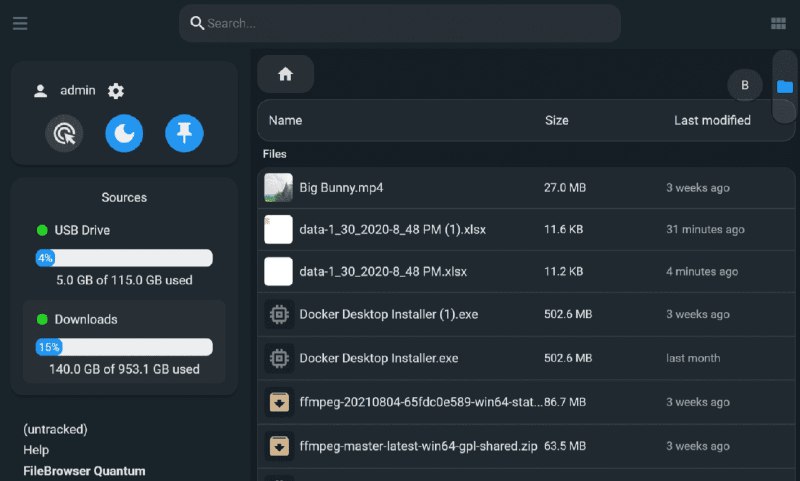 👉 名称：gtsteffaniak/filebrowser🤖 类型：🎯项目👏 介绍：一个开源的网页文件管理器，提供了文件浏览和共享的解决方案往期推荐过filebrowser/filebrowser，可对比选择