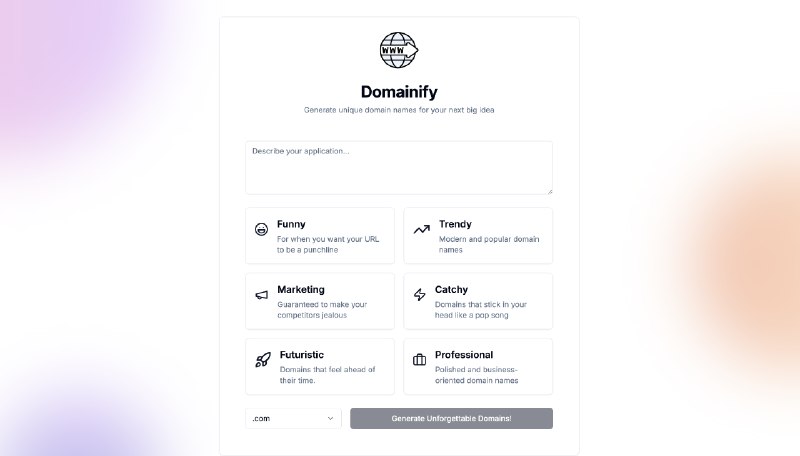 Domainify | Find Your Perfect Domain