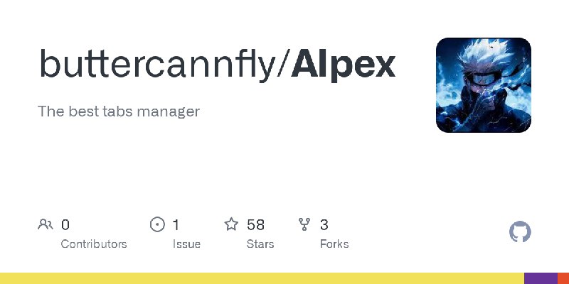 GitHub - buttercannfly/AIpex: The best tabs manager
