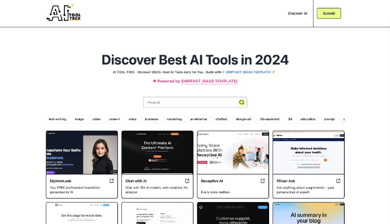 探索 AI Tool Trek – Jul 2026 年最全面的 AI 工具目录