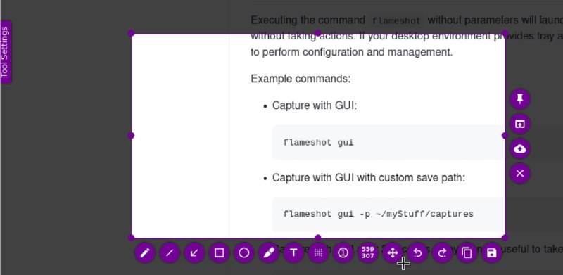 👉 名称：flameshot🤖 类型：🤖软件👏 介绍：一款强大且简单易用的截图软件，支持多平台（Linux、Windows、macOS）