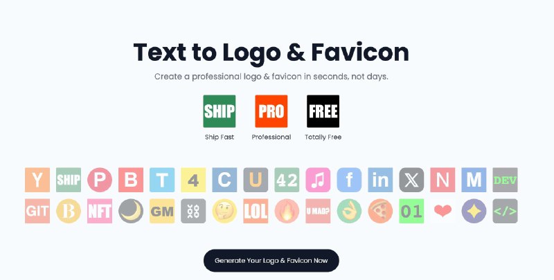 👉 名称：logo.surf🤖 类型：🕸网站👏 介绍：快速创建图标：