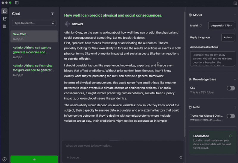 👉 名称：Klee🤖 类型：🤖软件👏 介绍：通过内置的 RAG 知识库和 Markdown 笔记支持，在您的桌面上安全本地人工智能：