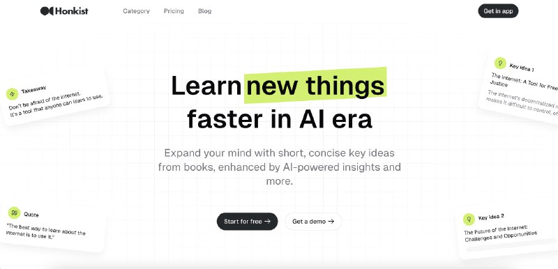 Honkist - Learn new things faster 🚀