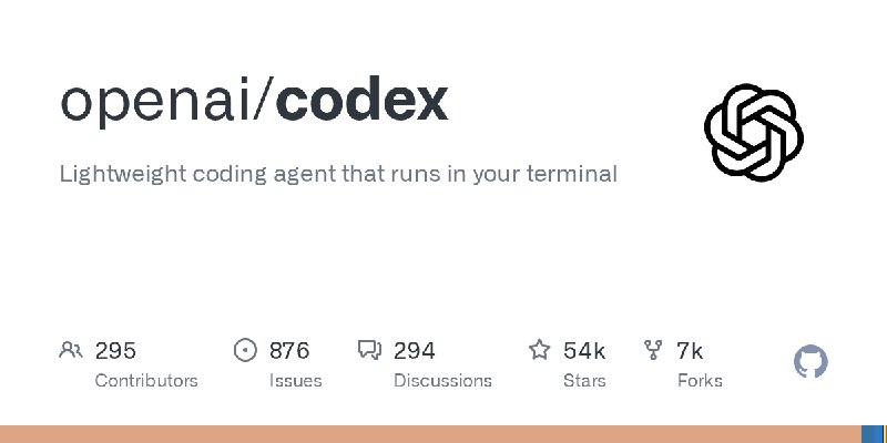 GitHub - openai/codex: Lightweight coding agent that runs in your terminal