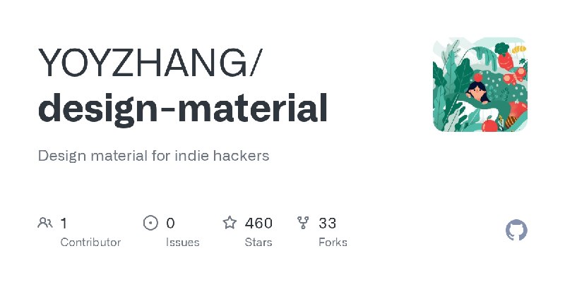 GitHub - YOYZHANG/design-material: Design material for indie hackers