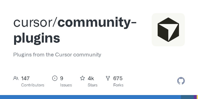 GitHub - cursor/community-plugins: Plugins from the Cursor community