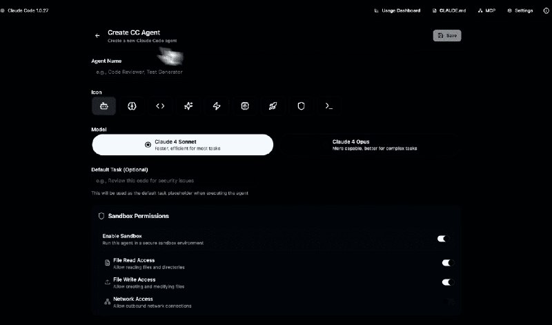 👉 名称：claudia🤖 类型：🤖软件👏 介绍：一个强大的 GUI 应用程序和工具包，用于创建自定义 Claude Code 代理、管理交互式 Claude Code 会话、运行安全的后台代理等功能