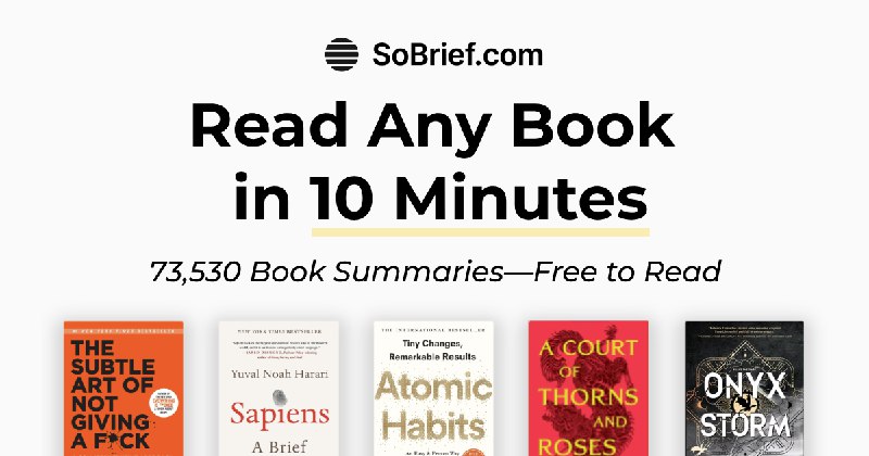 SoBrief: 26,000+ Free Book Summaries | Audio, PDF & EPUB