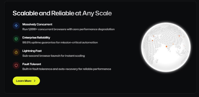 HyperAgent：赋能 Playwright 的智能浏览器自动化新范式   | github• 通过自然语言指令驱动，告别脆弱的硬编码脚本，支持 page.ai()、page.extract()、executeTask() 等简洁 API 完成复杂自动化任务🤖  • 内置隐身模式，有效规避反爬虫检测，保障自动化任务稳定运行🥷  • 云端即刻扩展，结合 Hyperbrowser 实现数百会话的无头浏览器弹性伸缩☁️  • 支持多页面并行管理，精细掌控不同任务执行流程，提升效率与灵活性  • 自定义输出结构，利用 zod 进行数据模式定义，确保提取数据精准且规范  • 兼容多种 LLM 提供商（如 OpenAI、Anthropic），方便根据需求快速切换底层模型  • 具备完整 MCP 客户端能力，可无缝连接 Composio 等工具，实现场景级复杂工作流（如自动写入 Google Sheets）🔌  • 支持 CLI 调试和远程云浏览器切换，覆盖开发到生产全生命周期需求  • 自定义动作扩展框架，允许用户按需开发专属功能，极大提升适用范围和灵活度  HyperAgent 将浏览器自动化提升至智能代理层面，彻底改变自动化脚本的构建与维护方式，是面向未来的高效自动化解决方案